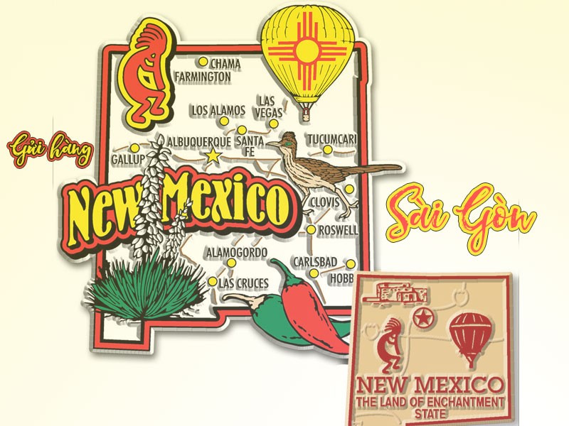 Dịch vụ gửi hàng từ bang New Mexico Mỹ về Sài Gòn giá rẻ