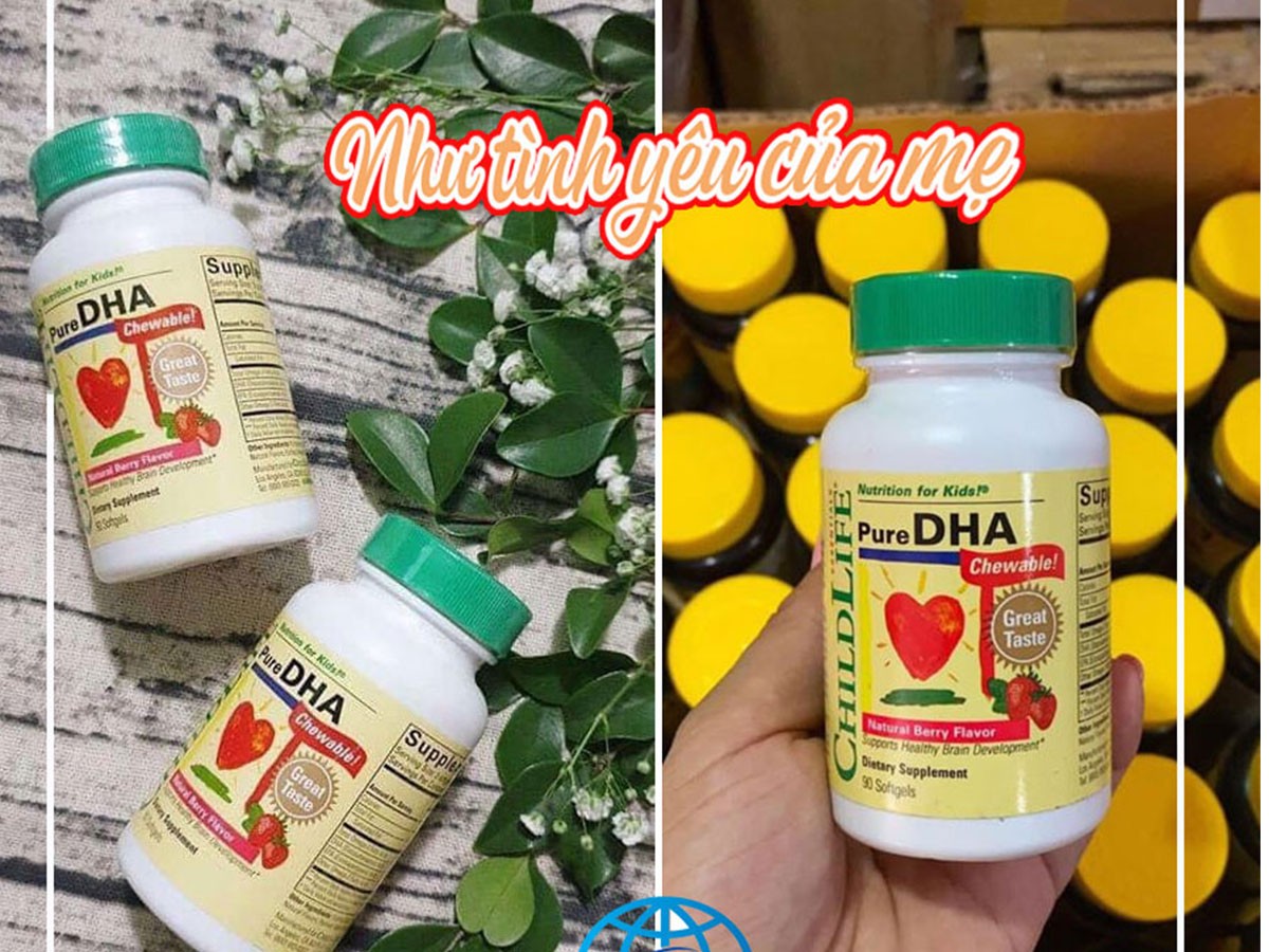 Viên dầu cá DHA 90 viên cho trẻ ăn ngon và thông minh